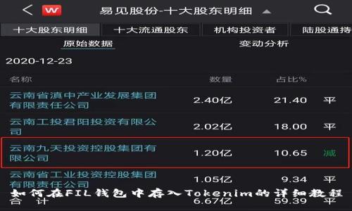 如何在FIL钱包中存入Tokenim的详细教程